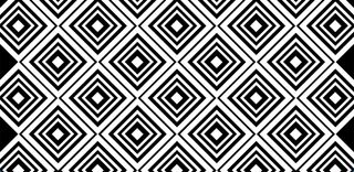 Rpeating pattern of white squares rotated on a black background